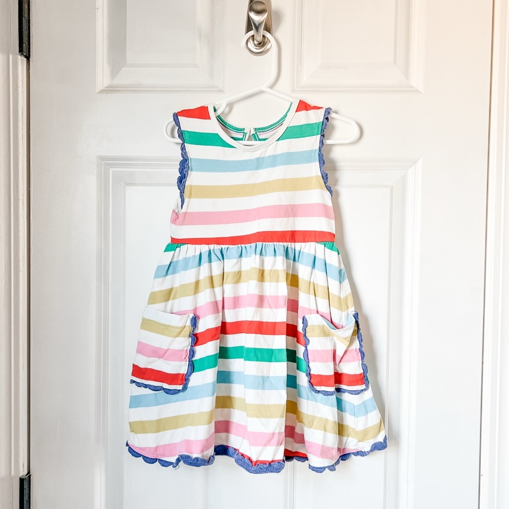 Mini Boden Colorful Striped Dress